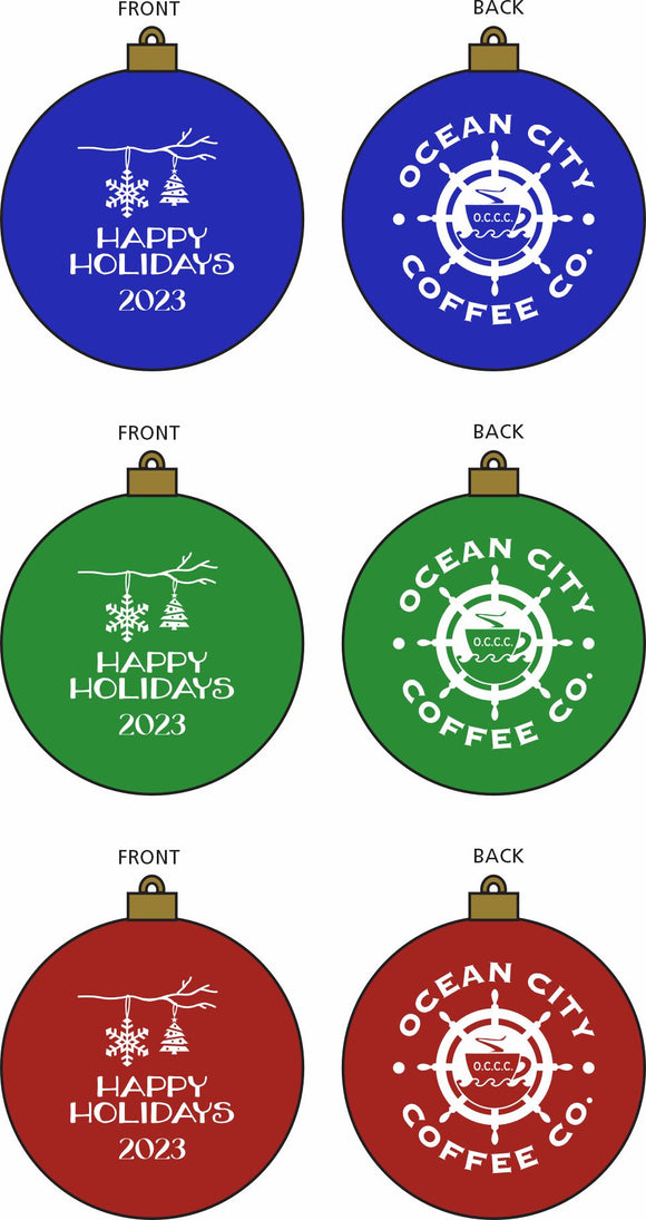 Ocean City Coffee 2023 Dated Ornament