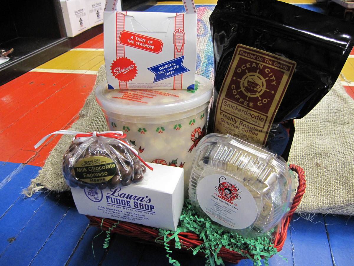 Small Boardwalk Gift Basket – Ocean City Coffee Company